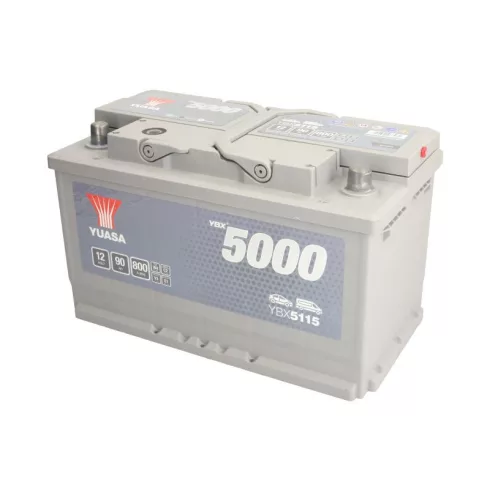 YUASA Silver 12V 90Ah/800A Indító akkumulátor Jobb+ YBX5115