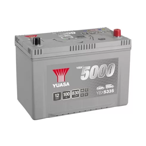 YUASA Silver 12V 100Ah/830A Indító akkumulátor Jobb+ YBX5335
