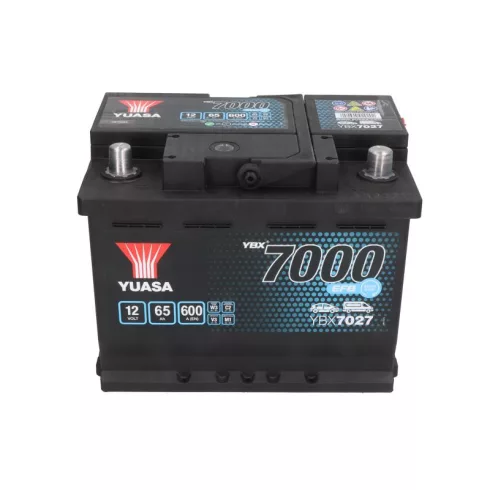 YUASA 12V 65Ah/600A START&STOP EFB akkumulátor Jobb+ YBX7027