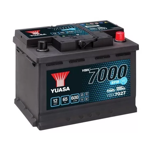 YUASA 12V 65Ah/600A START&STOP EFB akkumulátor Jobb+ YBX7027