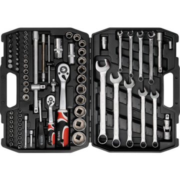   YATO Dugókulcs készlet 82 részes 1/2" 14-24 mm 1/4" 4-14 mm YT12691