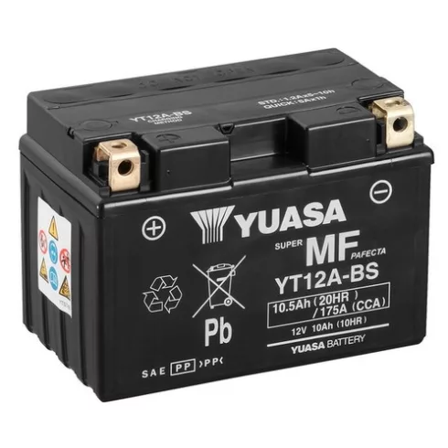 YUASA 12V 11Ah 175A indító akkumulátor Bal+ YT12A-BS