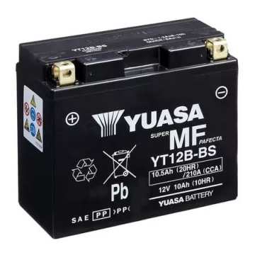 YUASA 12V 11Ah 210A Indító akkumulátor Bal+ YT12B-BS