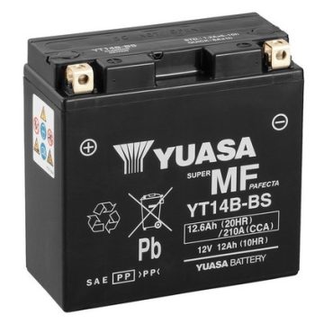 YUASA 12V 13Ah 210A Indító akkumulátor Bal+ YT14B-BS
