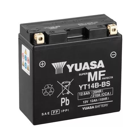 YUASA 12V 13Ah 210A Indító akkumulátor Bal+ YT14B-BS
