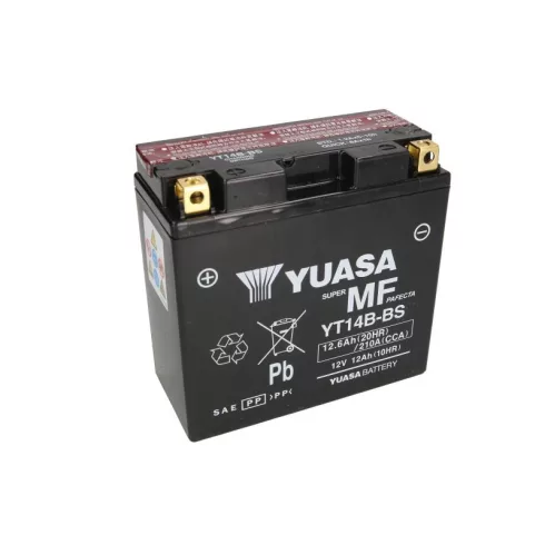 YUASA 12V 13Ah 210A Indító akkumulátor Bal+ YT14B-BS
