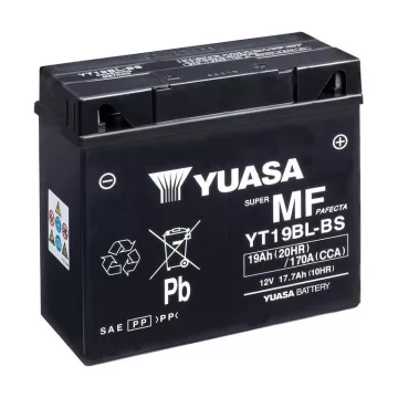   Yuasa 12V 19Ah 170A AGM motorkerékpár akkumulátor YJobb+ T19BL-BS