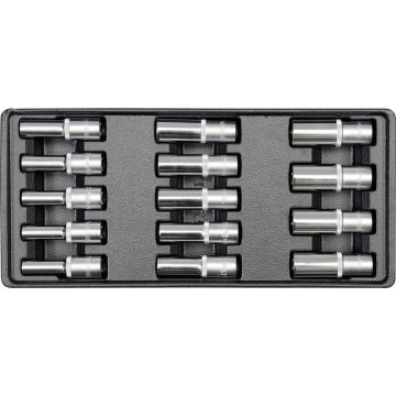   YATO Dugókulcs klt. 14 részes 1/2 col 8-21 mm(fiókbetét) YT5539