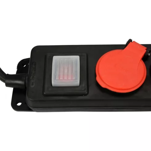 YATO Elektromos hosszabbító 5-ös elosztó 3m, 3x1,5 mm² YT-81242