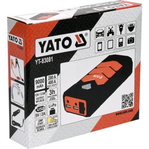 Yato powerbank és indító berendezés 9000 mAh YT83081