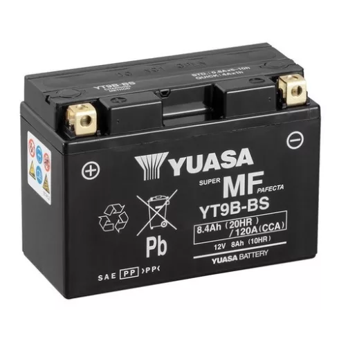 YUASA 12V 8Ah 120A Indító akkumulátor Bal+ YT9B-BS
