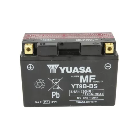 YUASA 12V 8Ah 120A Indító akkumulátor Bal+ YT9B-BS