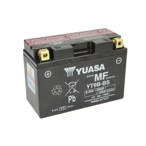 YUASA 12V 8Ah 120A Indító akkumulátor Bal+ YT9B-BS
