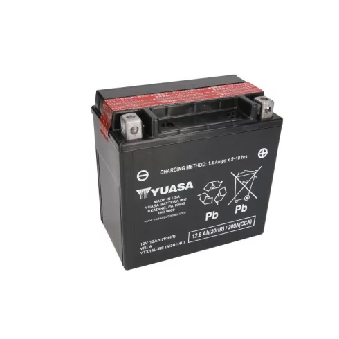 Yuasa 12V 13Ah 200A Indító akkumulátor Jobb+ YTX14L-BS