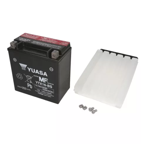 YUASA 12V 15Ah 230A Indító akkumulátor Bal+ YTX16-BS