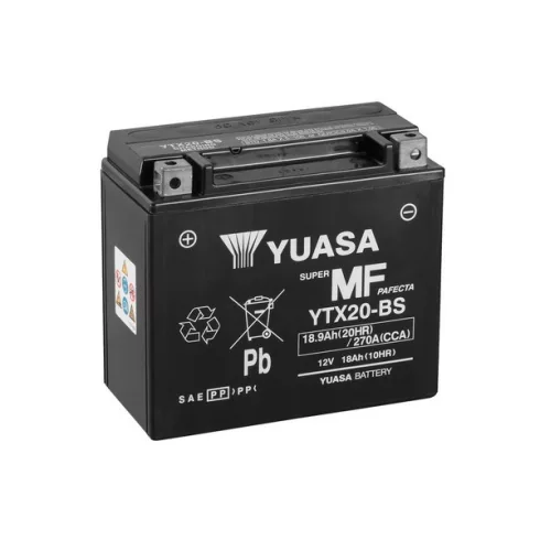 YUASA 12V 19Ah 270A Indító akkumulátor Bal+ YTX20-BS