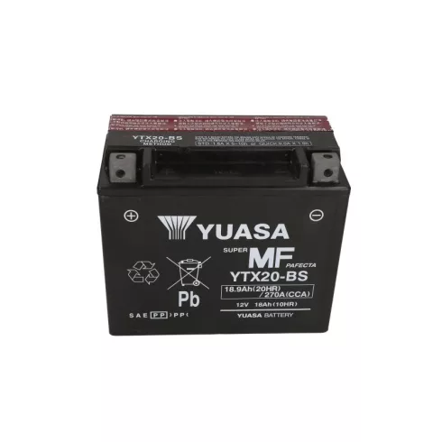 YUASA 12V 19Ah 270A Indító akkumulátor Bal+ YTX20-BS