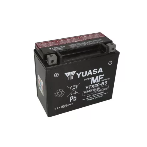 YUASA 12V 19Ah 270A Indító akkumulátor Bal+ YTX20-BS