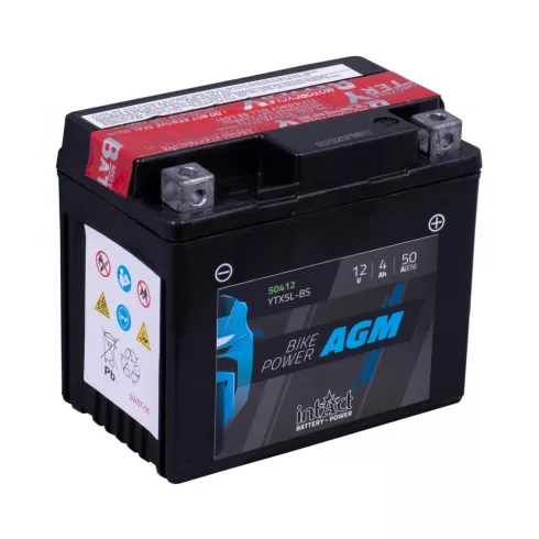 IntAct - 12v 4ah - AGM motor akkumulátor - jobb+ * YTX5L-BS