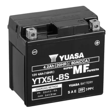 YUASA Indító akkumulátor 12V 4Ah 70A Jobb+ YTX5L-BS
