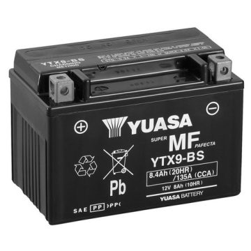 YUASA Indító akkumulátor 12V 8Ah 120A Bal+ YTX9-BS