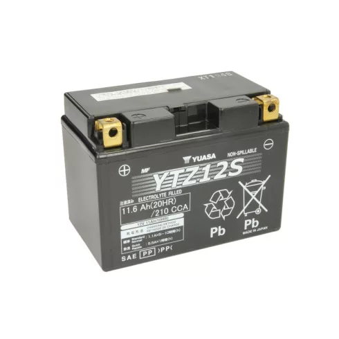 YUASA 12V 11,6Ah 210A Indító akkumulátor Bal+ YTZ12S