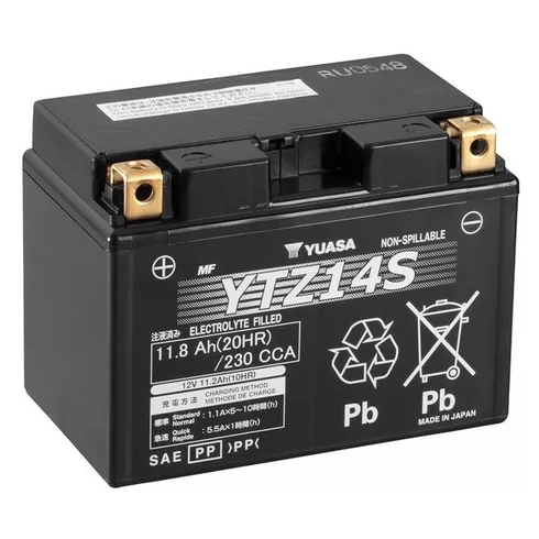 YUASA 12V 12Ah 230A Indító akkumulátor Bal+ YTZ14S