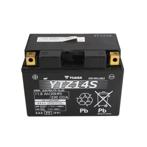 YUASA 12V 12Ah 230A Indító akkumulátor Bal+ YTZ14S